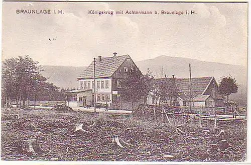 23734 Ak Braunlage Krug royal avec Achtermann 1914