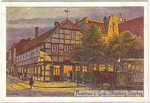 23733 Ak Jüterbog Boulangerie et Café Blumberg 1933