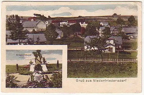 23712 Ak Gruß aus Niederfriedersdorf 1932