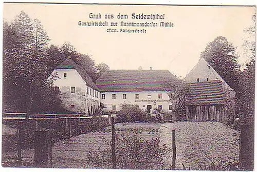 23710 Ak Gruß aus dem Seidewitzthal Gasthof 1912