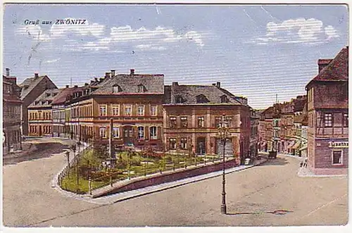 23706 Ak Gruß aus Zwönitz 1927