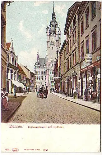 23685 Ak Dessau Hôtel de Ville avec hôtel de ville 1904