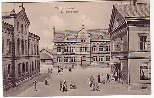 23681 Ak Waltershausen Die drei Schulen um 1910