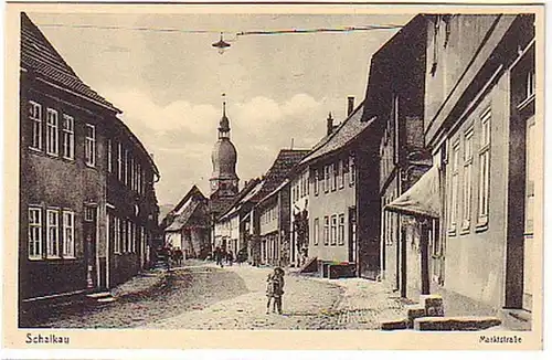 23657 Ak Schalkau Marktstraße um 1910