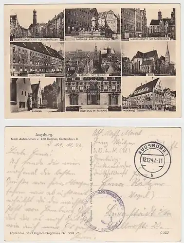 23624 Feldpost Ak Augsburg 1942