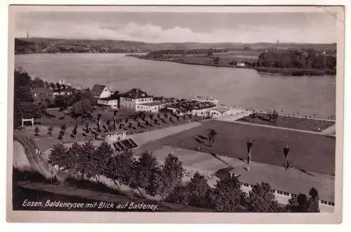 23617 Ak Essen Baldeneysee mit Blick auf Baldeney 1941