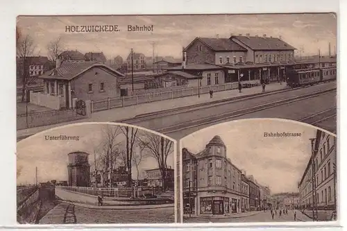 23609 Mehrbild Ak Holzwickede Bahnhof usw. um 1910