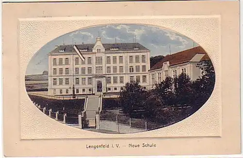23588 Ak Lengenfeld i.V. Neue Schule 1912