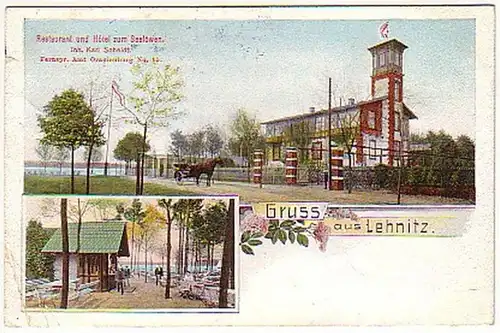 23577 Mehrbild Ak Gruß aus Lehnitz Hotel 1912