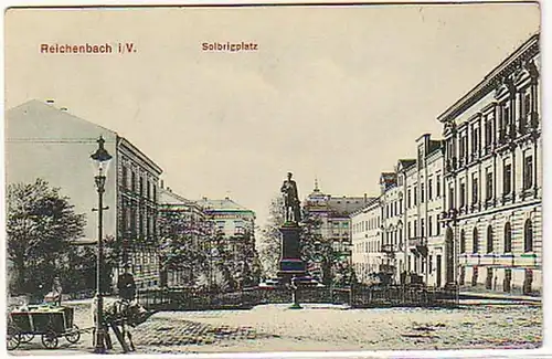 23566 Ak Reichenbach i.V. Solbrigplatz 1908