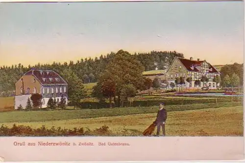 23551 Ak Gruß aus Niederzwönitz bei Zwönitz 1912