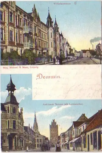 23522 Ak Demmin in Mecklembourg Wilhelmstrasse 1905