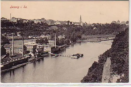 23518 Ak Leisnig in Sachsen Totalansicht um 1910