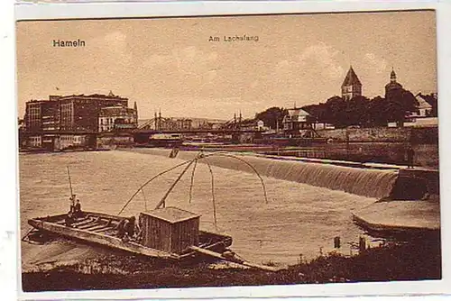 23511 Ak Hameln à la pêche au saumon vers 1930