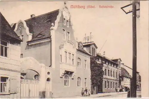 23503 Ak Mühlberg (Elbe) Hohestraße um 1910