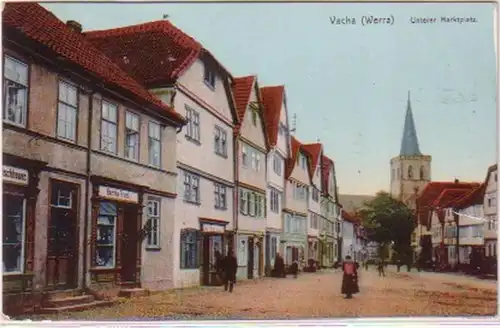 23494 Ak Vacha (Werra) unterer Marktplatz 1912