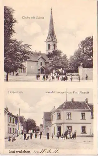 23476 Multi-image Ak Gatersleben Langestraße 1911