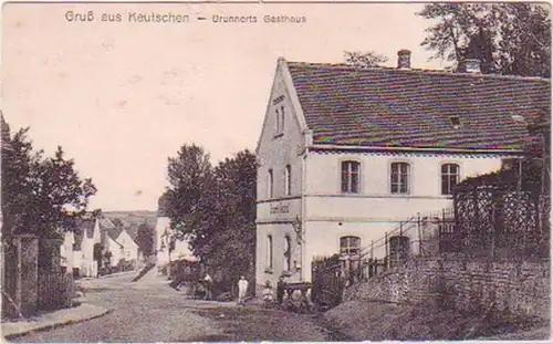 23475 Ak Salutation de Keutschen Grunnerts Hostal 1918