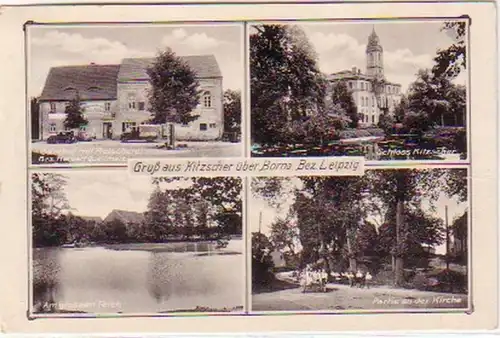 23471 Mehrbild-Ak Gruß aus Kitzscher über Borna 1941