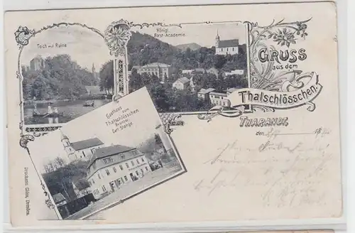 23470 Mehrbild Ak Gruß aus dem Thalschlösschen Tharandt 1901