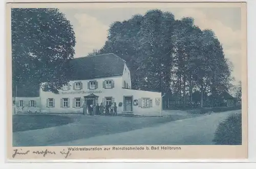 23465 Ak Waldrestauration zur Reindlschmiede bei Bad Heilbrunn 1938