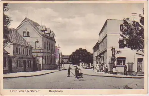 23464 Ak Gruß aus Siersleben Hauptstrasse 1939