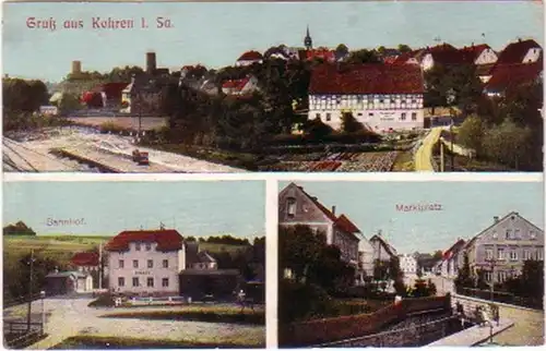 23459 Mehrbild Gruß aus Kohren Bahnhof usw. 1913