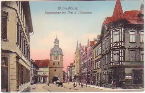 23453 Ak Waltershausen Route principale avec poste 1910