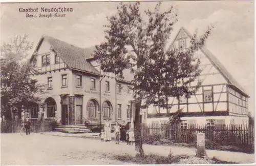 23448 Ak Gasthof Neudörfchen bei Leisnig 1919