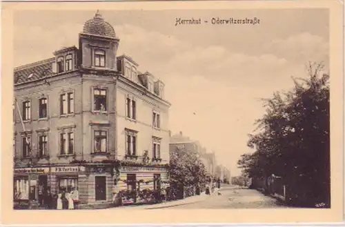 23439 Ak Herrnhut Oderwitzerstraße Papierhandlung 1915