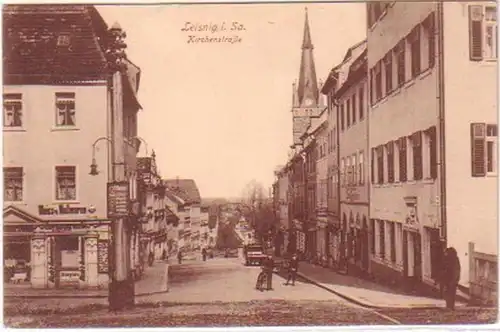 23432 Feldpost Ak Leisnig in Sa. Kirchenstraße 1917