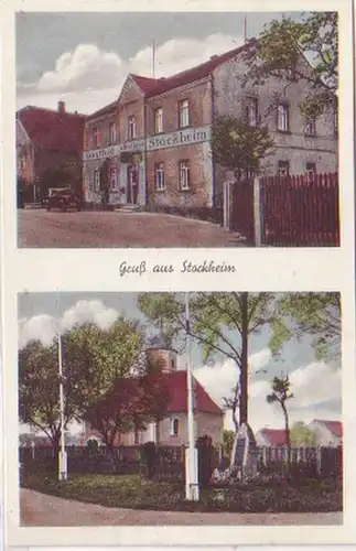 23428 Mehrbild Ak Gruß aus Stockheim Gasthof 1937