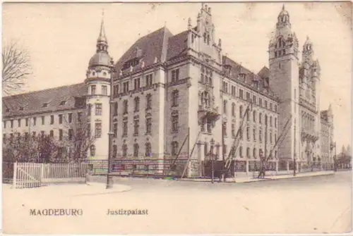 23416 Ak Magdeburg Palais de Justice 1910