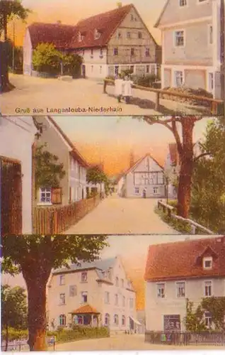 23413 Mehrbild Ak Gruß aus Langenleuba Niederhain 1913