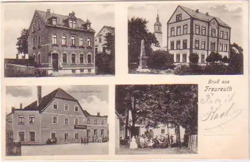 23407 Mehrbild Ak Gruß aus Fraureuth Gasthaus 1911