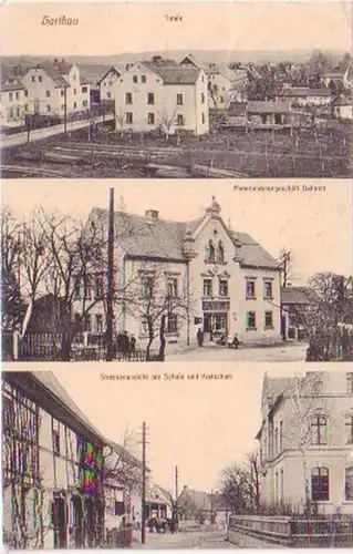 23406 Mehrbild Ak Harthau Schule usw. 1915