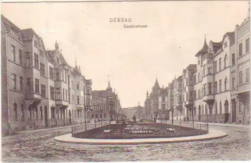 23374 Ak Dessau Goethestrasse 1906