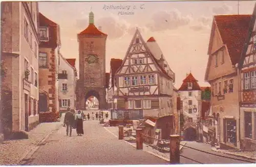 23372 Ak Rothenburg ob der Tauber Plönlein um 1920