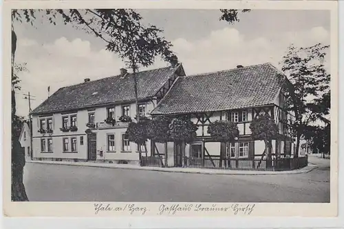 23353 Ak Thale am Harz Gasthaus "Brauner Hirsch" 1937