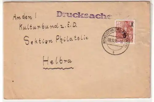23327 DDR Drucksache Hohndorf mit Michel 436 von 1955