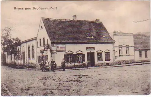 23313 Ak Gruss aus Brodenaundorf Gasthaus um 1910