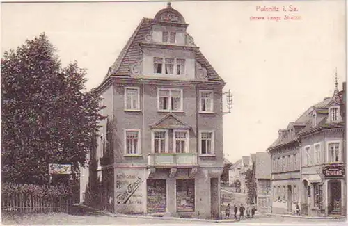 23298 Ak Pulsnitz Untere Lange Strasse um 1910