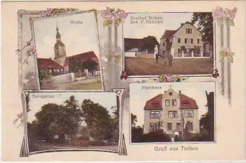 23260 Mehrbild Ak Gruß aus Treben Gasthof usw. um 1910