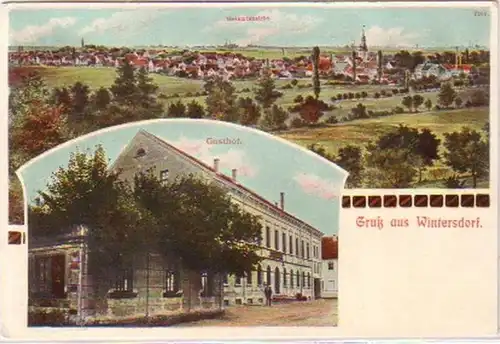 23249 Mehrbild Ak Gruß aus Wintersdorf Gasthof 1910