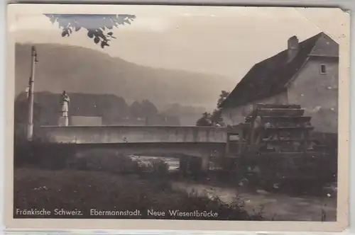 23193 Ak Ebermannstadt neue Wiesentbrücke 1938