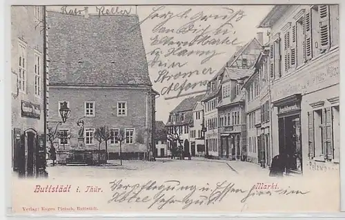 23191 Ak Buttstädt in Thüringen Markt um 1907