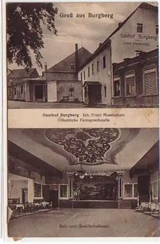 23192 Multi-image Ak Salutation de Burgberg Auberge 1924