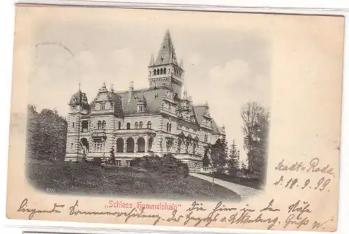 23182 Präge Ak Schloss Hummelshain S.-A. 1899