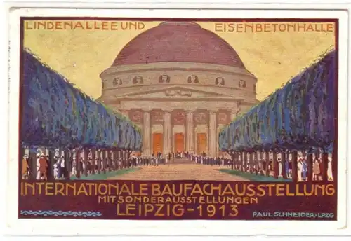 23166 Ak Leipzig Internationale Baufachausstellung 1913