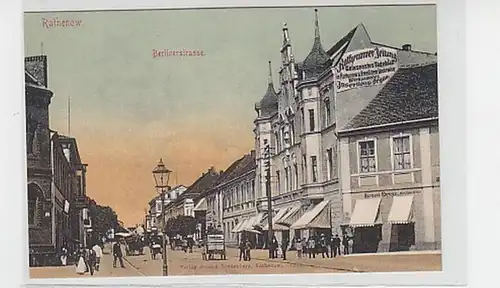 23161 Ak Rathenow Berlinerstrasse um 1910
